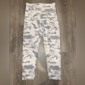 White/gray Balance Collection leggings, VERY soft, ankle length!